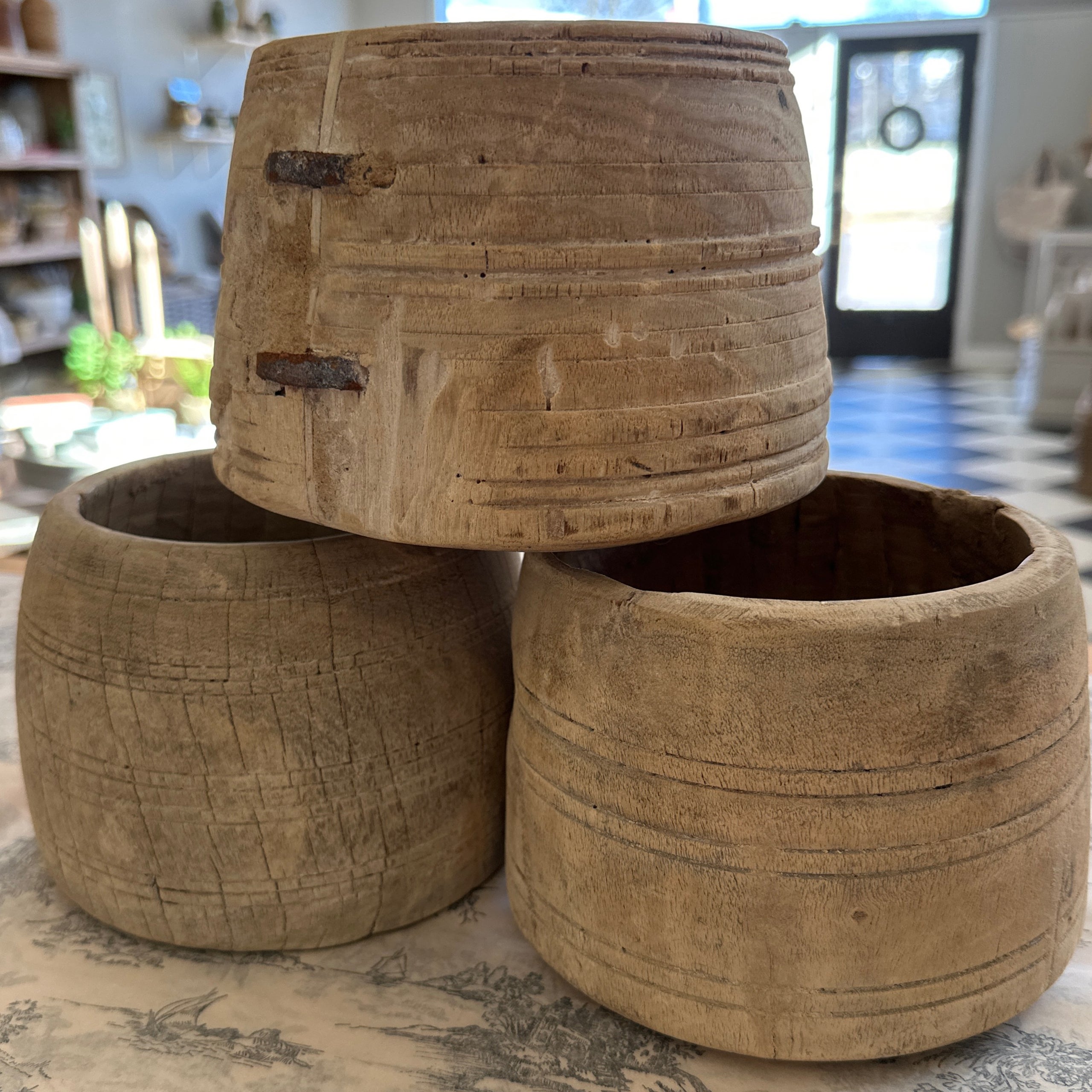 Antique Wooden Honey Pot - Large | Christian Rae Designs